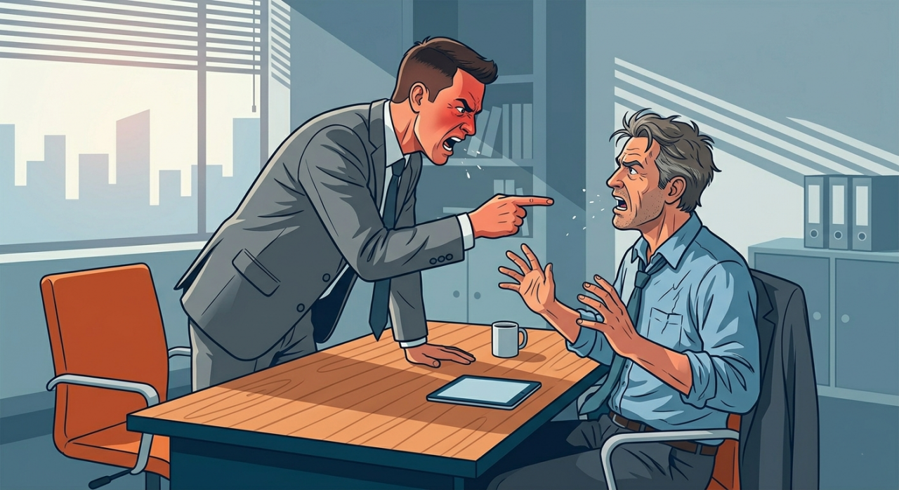 Entretien professionnel virulent entre un salarié et son responsable hiérarchique : accident du travail en ligne de mire !